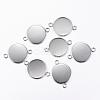 Tarnish Resistant 304 Stainless Steel Cabochon Connector Settings STAS-P161-29-20mm-3