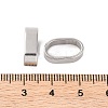 Non-Tarnish 304 Stainless Steel Slide Charms STAS-S133-01P-02-3