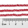 Baking Paint Transparent Glass Beads Strands DGLA-F029-J2mm-09-5