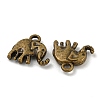 Tibetan Style Alloy Charms TIBEP-S319-074AB-NR-2