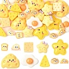 40Pcs 10 Styles Opaque Resin Cabochons CRES-YW0002-66-1