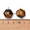 Natural Tiger Eye Pendants G-P588-02G-08-3