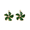 304 Stainless Steel Glass Pendants STAS-L290-25G-1