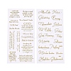 Waterproof Self Adhesive Hot Stamping Stickers Sets DIY-WH0163-31A-1