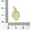 Brass Micro Pave Cubic Zirconia Pendants KK-P336-04C-G-3