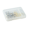 12Pcs 3 Colors Rack Plating Brass Hoop Earring Settings KK-FS0001-45-6