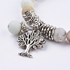 Natural Amazonite Stretch Bracelets BJEW-F262-A09-3