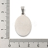 Non-Tarnish 304 Stainless Steel Pendants STAS-C102-09C-P-3