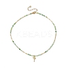 Summer Beach 304 Stainless Steel Pendant Necklaces for Women NJEW-JN05241-02-4