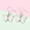 Natural Mixed Stone Brass Dangle Earrings EJEW-M081-01P-6