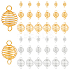 36Pcs 6 Styles 201 Stainless Steel Wire Pendants FIND-PH0027-07-1