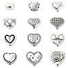 60Pcs 12 Styles Tibetan Style Alloy Beads FIND-CJ0002-28B-1