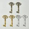 6Pcs 3 Colors Tibetan Style Zinc Alloy Big Pendants FIND-FS0002-55-7