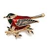 Bird Zinc Alloy Rhinstone Brooches JEWB-V001-04B-1