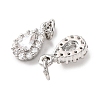 Brass Micro Pave Cubic Zirconia Charms RB-I077-15P-RS-2