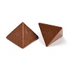Synthetic Goldstone Orgonite Pyramid Display Decorations G-C186-07G-3