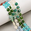 Natural Agate(Dyed & Heated) & Dyed White Jade & Tiger Eye Beads Strands G-Z135-B05-1