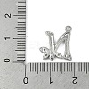 Brass Crystal Rhinestone Letter Links Connector Charms KK-S395-06P-N-3