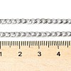 Tarnish Resistant 304 Stainless Steel Curb Chain/Twisted Chain Necklace Making STAS-A028-N108P-2