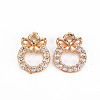 Rack Plating Brass Micro Pave Clear Cubic Zirconia Charms LS-KK-T060-14-RS-2