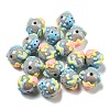 Hand Painted Opaque Acrylic with Enamel Beads LS-MACR-D031-04B-1