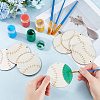 Sport Ball Theme Unfinished Wooden Painting Hanging Ornaments WOOD-WH20001-12D-3