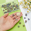 60Pcs 3 Colors Alloy Rhinestone European Beads CPDL-PH0001-11-3