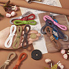 20 Strands 20 Colors Flat Imitation Leather Cord WL-TA0001-01-17