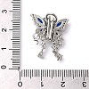 Brass Micro Pave Cubic Zirconia Slide Charms KK-G503-37P-02-3