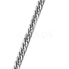 Handmade Spray Painted Acrylic Curb Chains AJEW-JB00894-01-1