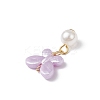Opaque Acrylic Butterfly Pendants PALLOY-JF04289-02-5