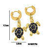 201 Stainless Steel Enamel Hoop Earrings FS-WG6C184-06-2