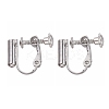 Brass Screw Clip-on Earring Converters Findings KK-N229-01C-1