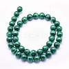 Natural Malachite Beads Strands G-O166-06-10mm-2
