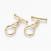 Brass Toggle Clasps KK-N231-218-NF-1