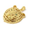 Brass Micro Pave Green Cubic Zirconia Pendants KK-R162-087G-2