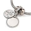 Brass Micro Pave Cubic Zirconia European Bracelets BJEW-K261-16P-02-2