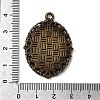 Tibetan Style Alloy Pendant Cabochon Settings LS-X-TIBE-T003-09AB-NR-3
