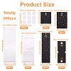 80Pcs 4 Style Rectangle Cardboard Jewelry Display Cards CDIS-YS0001-04-2