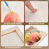 6Pcs Rectangle Wood Painting Linen Panels AJEW-WA0001-08-4