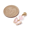 Butterfly Alloy Enamel Pendant Decorations HJEW-JM01776-3