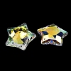 Electroplated Glass Pendants GLAA-G122-05G-2