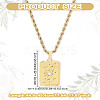 1Pc Brass with Cubic Zirconia Pendants Necklaces NJEW-LP0001-46F-G-2