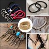 5M Braided Round PU Leather Jewelry Cord OCOR-GF0004-96A-03-4