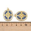 Brass Micro Pave Cubic Zirconia Pendants KK-L240-20G-3