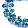 Electroplate Transparent Glass Beads Strands EGLA-P052-01A-AB05-3