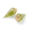 Resin Pointed Pendants G-L571-01-3