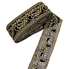 Flower Pattern Ethnic Style Embroidery Floral Polyester Ribbons OCOR-WH0070-322A-02-1
