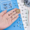 50Pcs 304 Stainless Steel European Beads FIND-UN0061-09-3