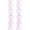 Transparent Glass Enamel Beads Strands GLAA-B021-06F-1